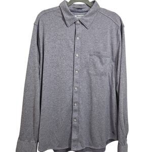 Tommy Bahama Button Down Shirt Purple XL Long Sleeve Casual San Lucio Stretch